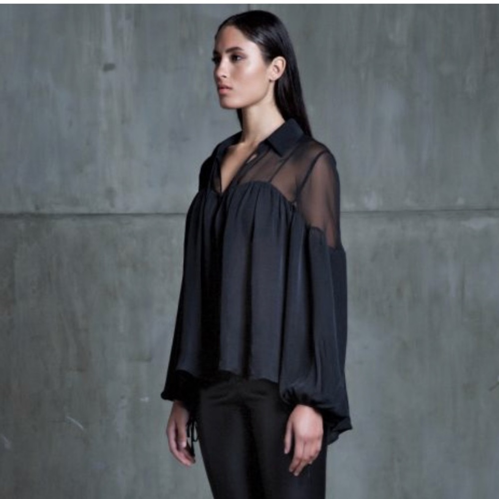 Sen Talisa Chiffon Tie Blouse